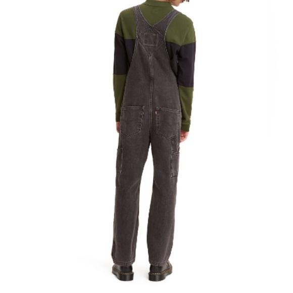 Levi’s RED TAB™ MEN'S OVERALLS Charcoal Gray Washed Black Size XL - Picture 15 of 17